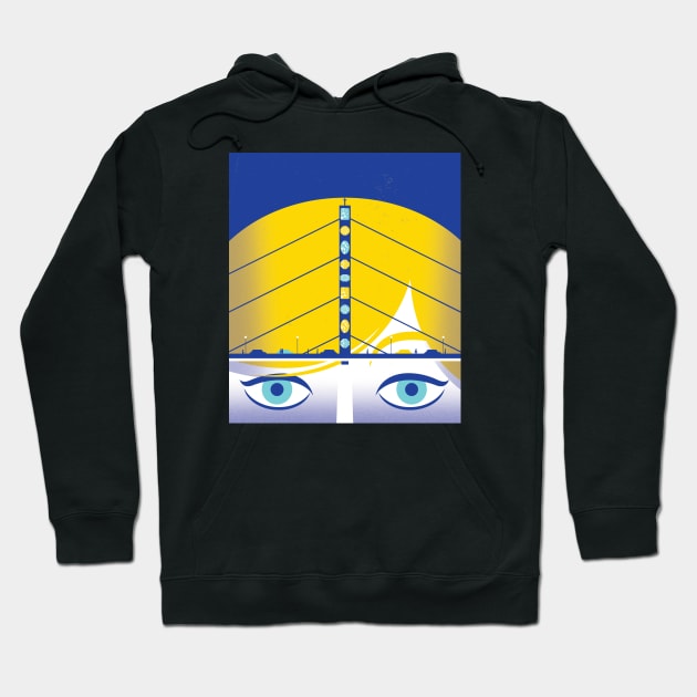 Dusseldorf jewelry Hoodie by Neil Webb | Illustrator